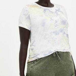 Torrid Perfect T-shirt Super Soft Tie Dye Pastels  Sz 4